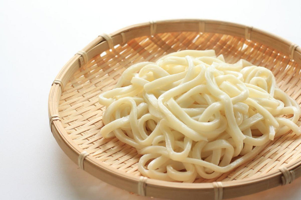 Handmade udon noodles