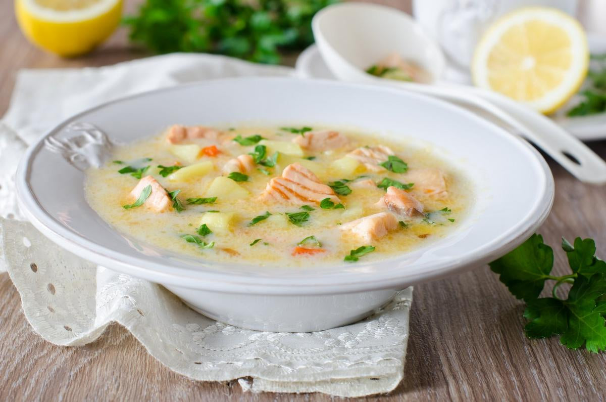 Creamy Salmon Miso Soup Recipe