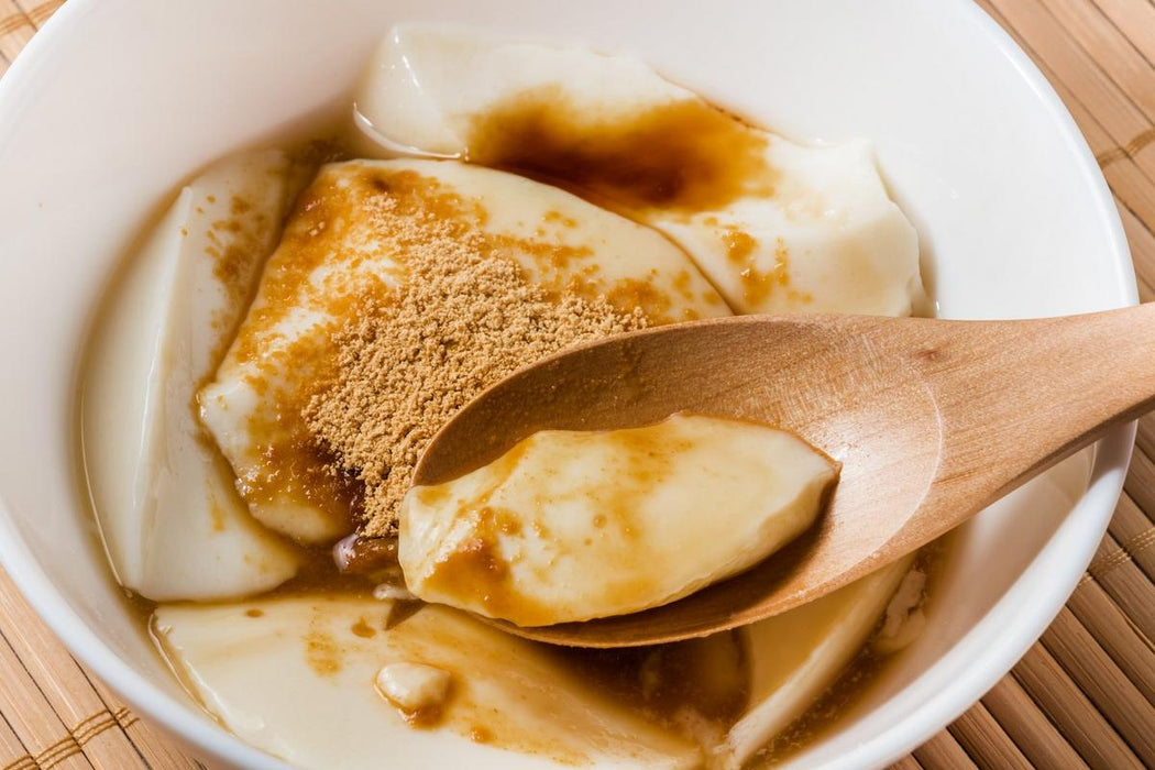 Kinako dusted tofu dessert