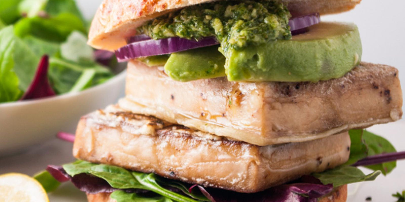 Tofu steak burger
