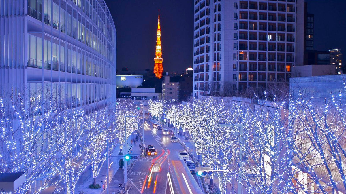 Tokyo Tower and Roppongi illumination