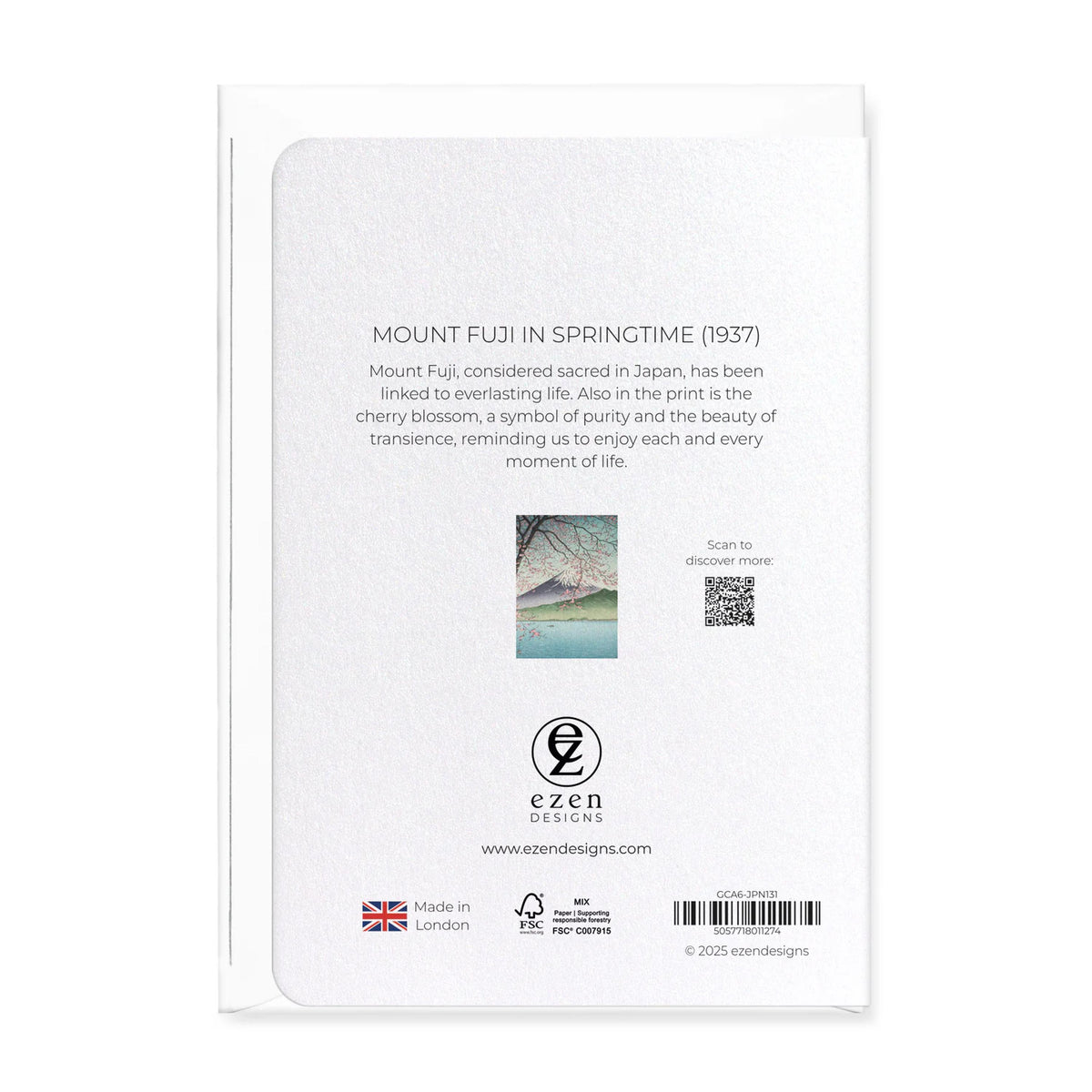 Mount Fuji in the Spring Greeting Card