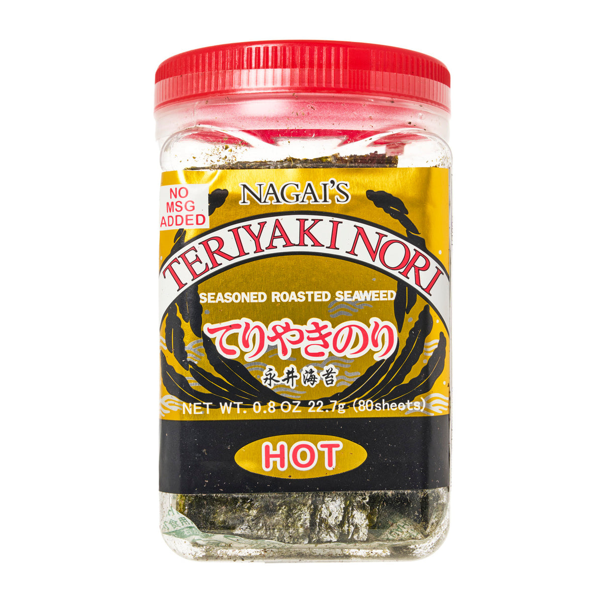 Nagai teriyaki nori seasoned roasted seaweed hot