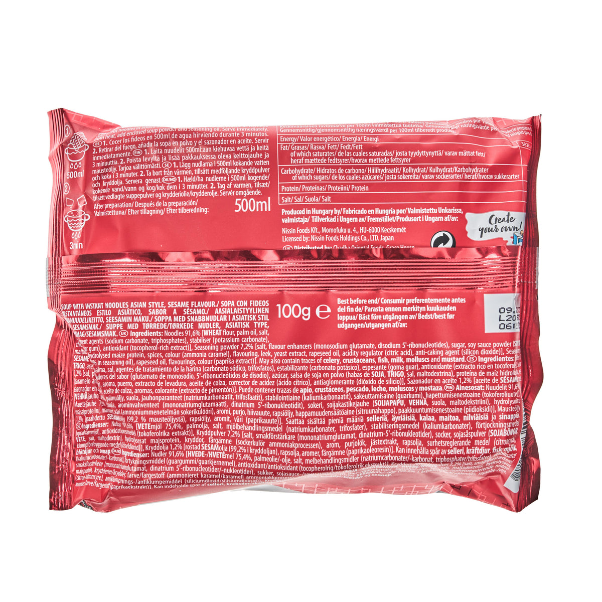 Nissin Demae Iccho Sesame Ramen (EU)