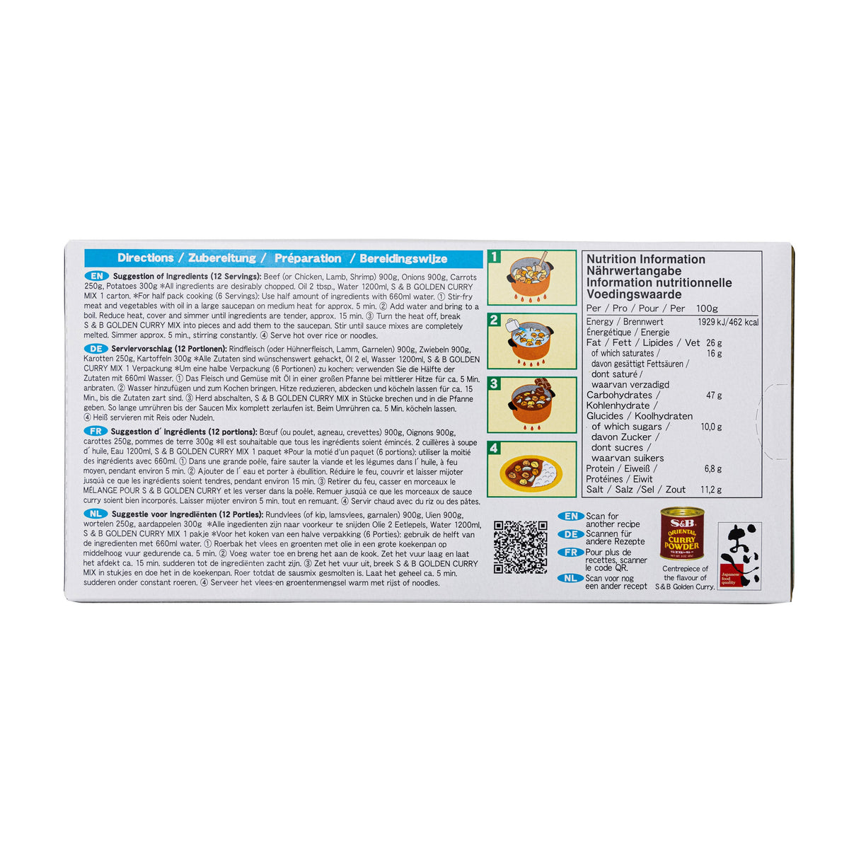 S&B Golden Curry, Medium Hot