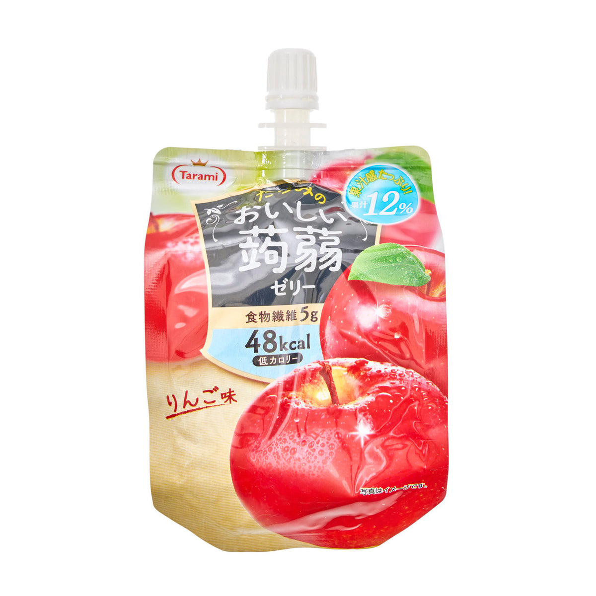 Tarami apple konnyaku jelly drink