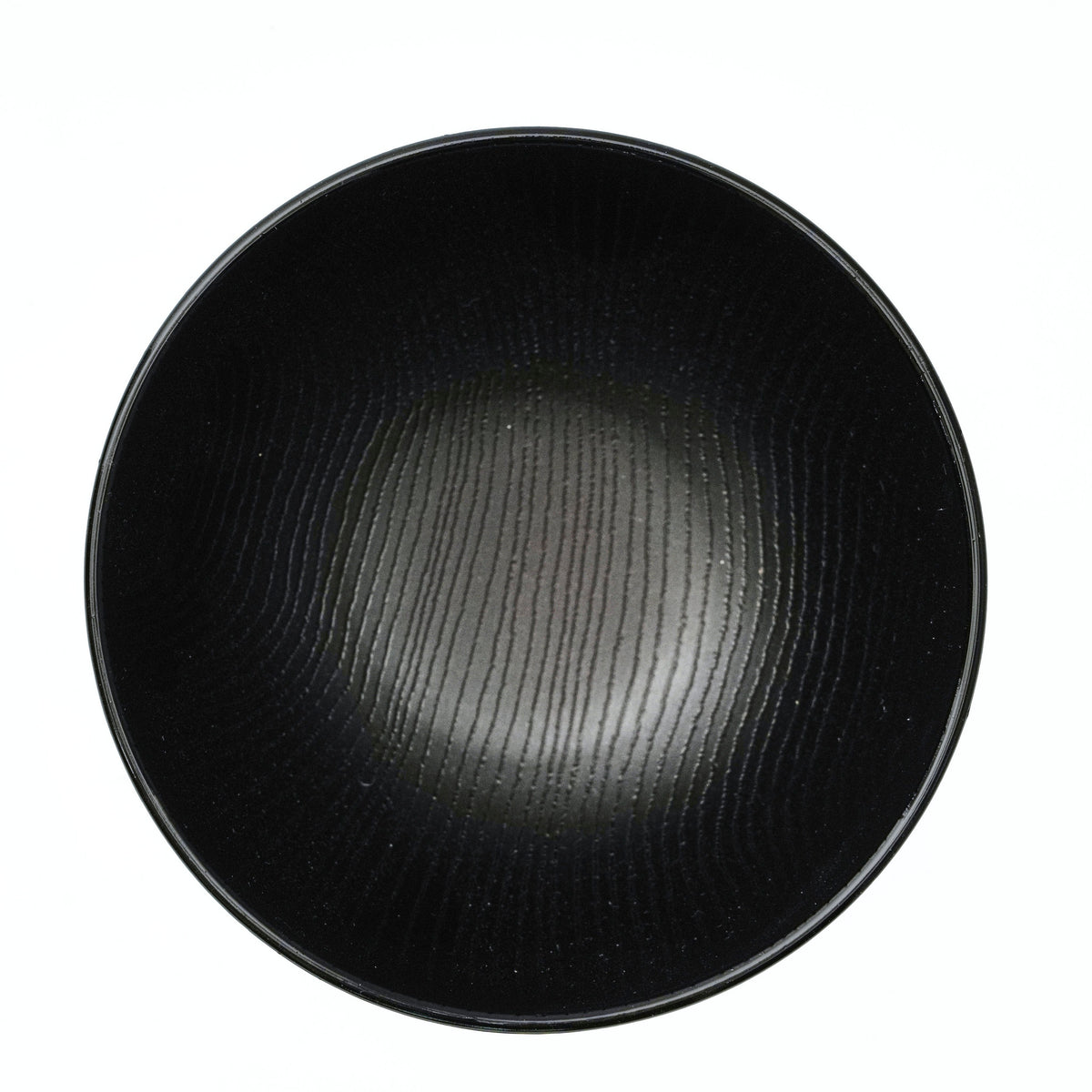 Endo Tadashi Shoten Miso Soup Bowl - Dark Brown, Cherry Blossom Pattern