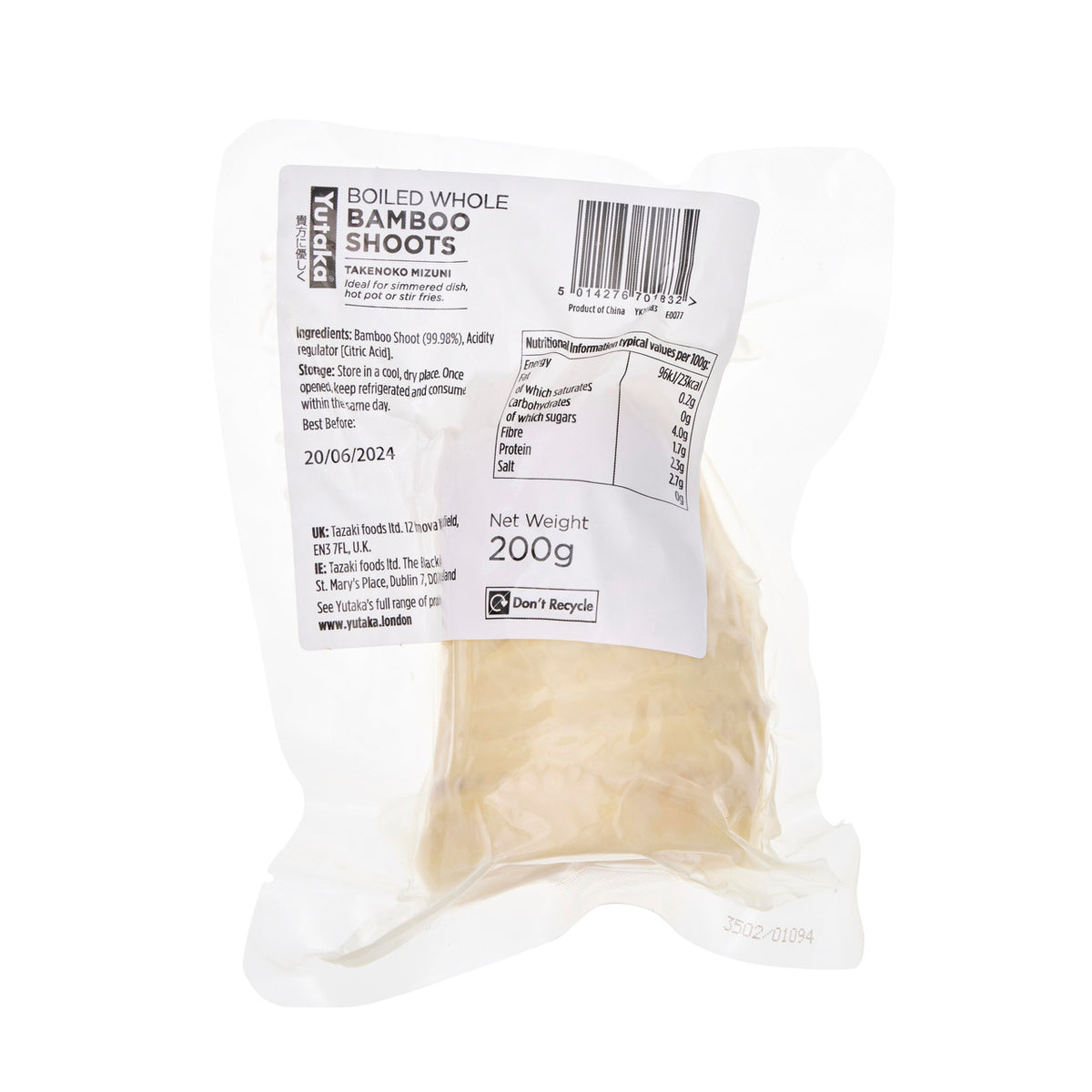 Yutaka blanched takenoko bamboo shoot
