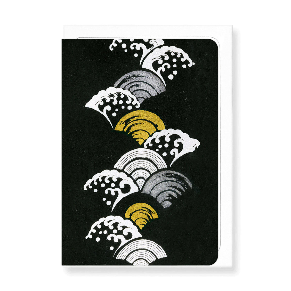 A line of waves greeting card