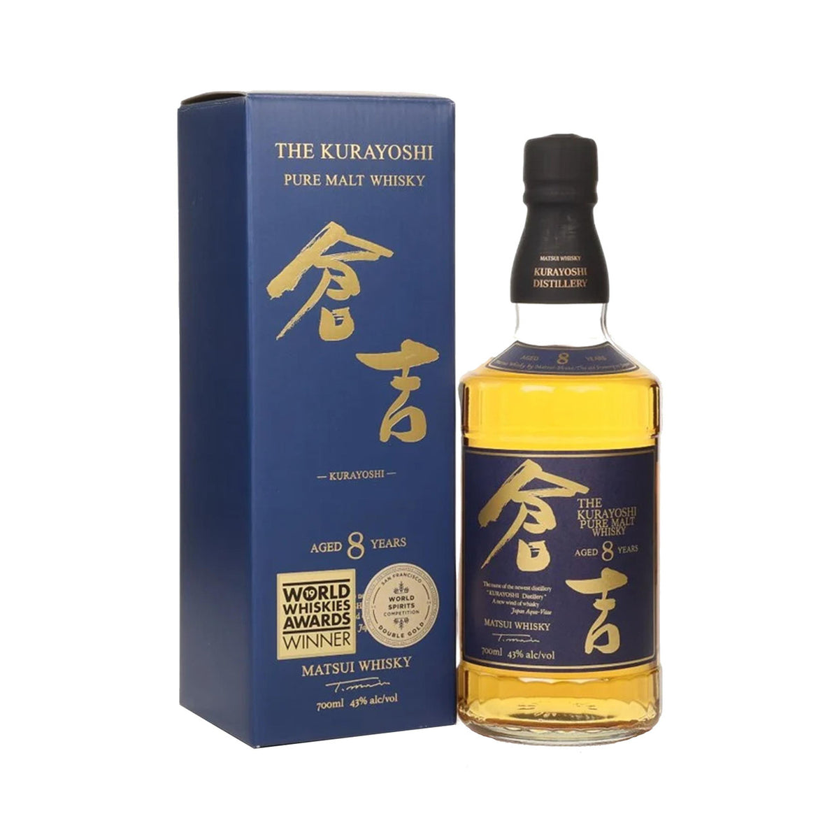 Matsui whisky the kurayoshi japanese pure malt whisky aged 8 years
