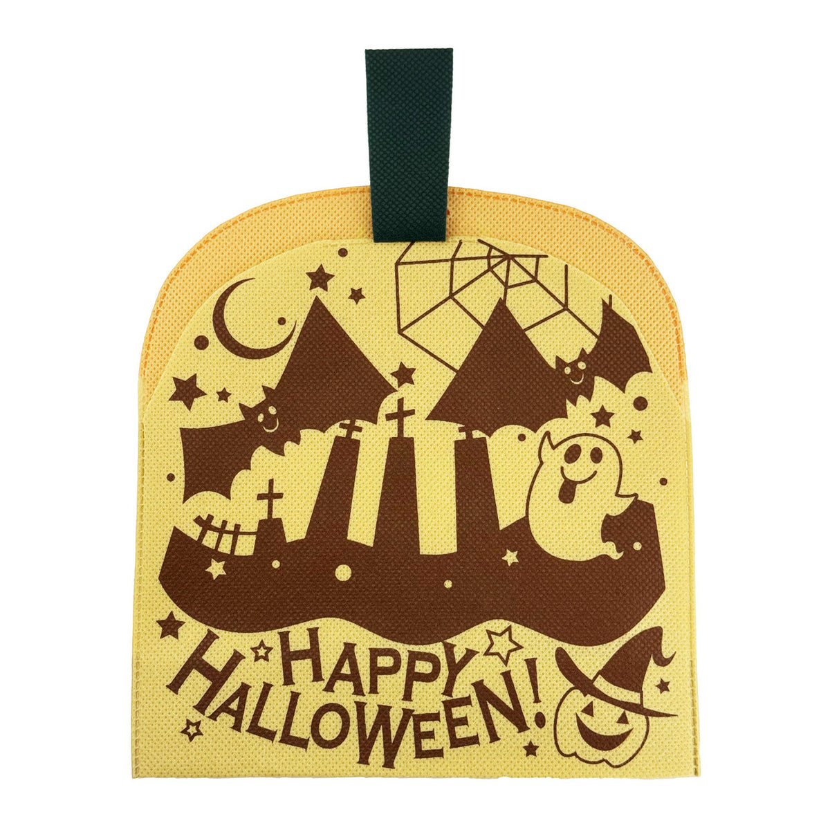 Non woven gift bag halloween pumpkin