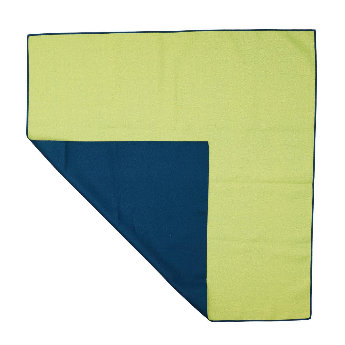 Furoshiki cloth double sided navy and green