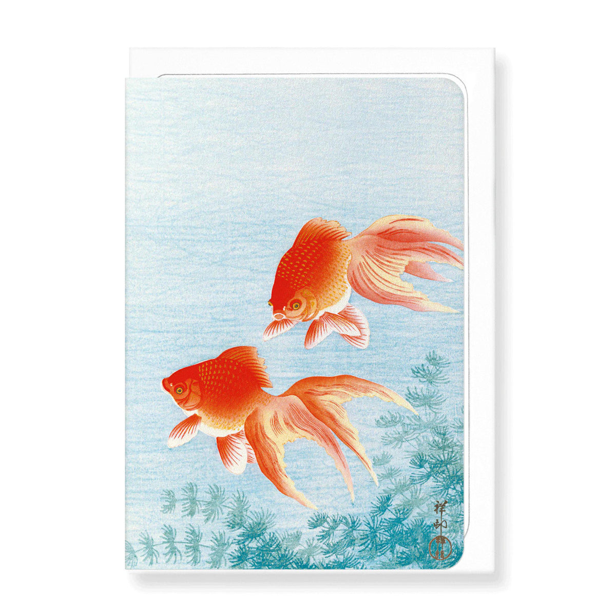 Couple of goldfish greeting card
