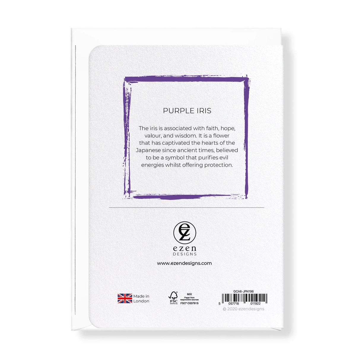Purple Iris Greeting Card