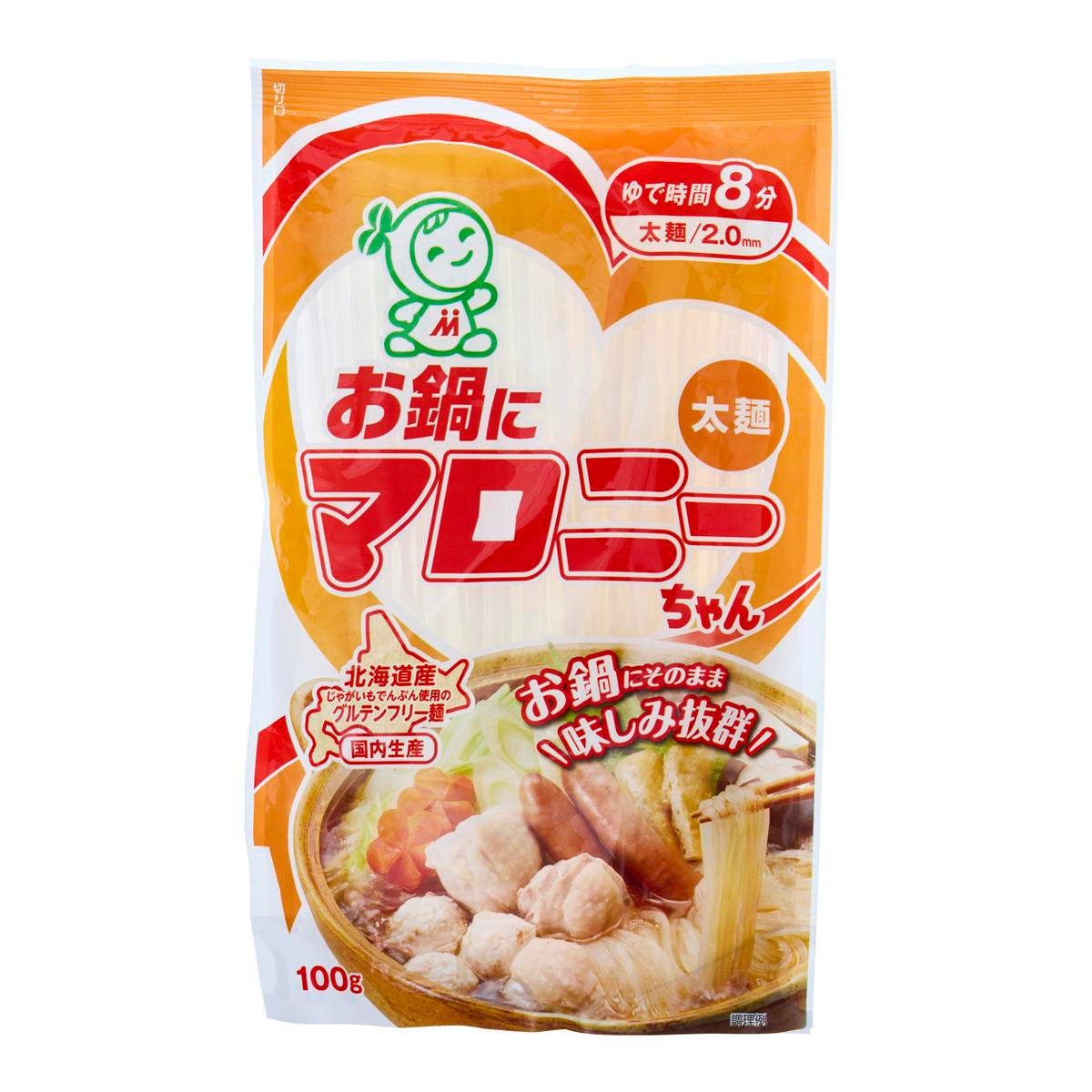Gluten free thick translucent noodles for hot pot