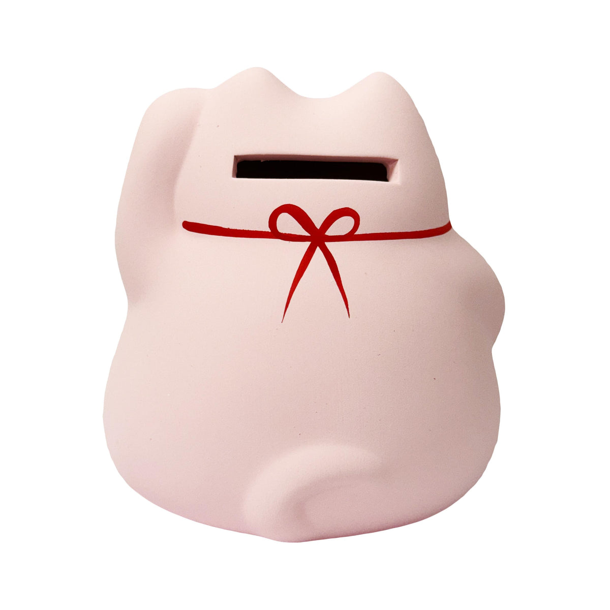Feng Shui Lucky Cat Coin Bank, Pink - 2