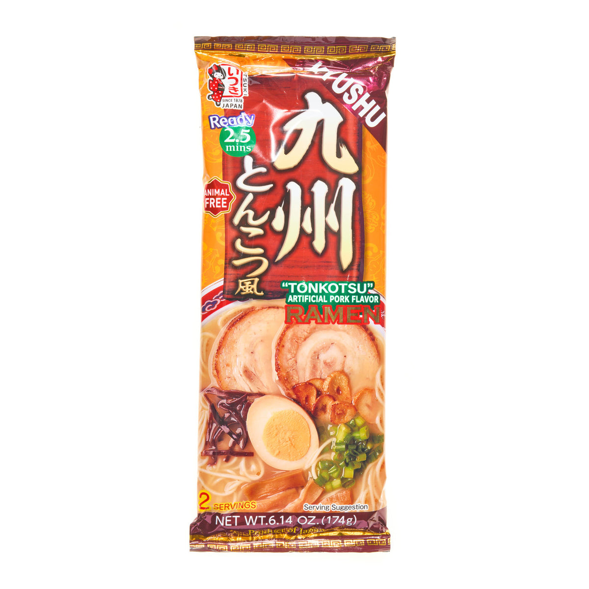 Itsuki kyushu style tonkotsu pork stock flavoured ramen noodles