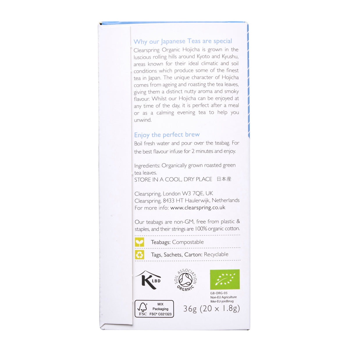 Clearspring Organic Hojicha Roasted Green Tea