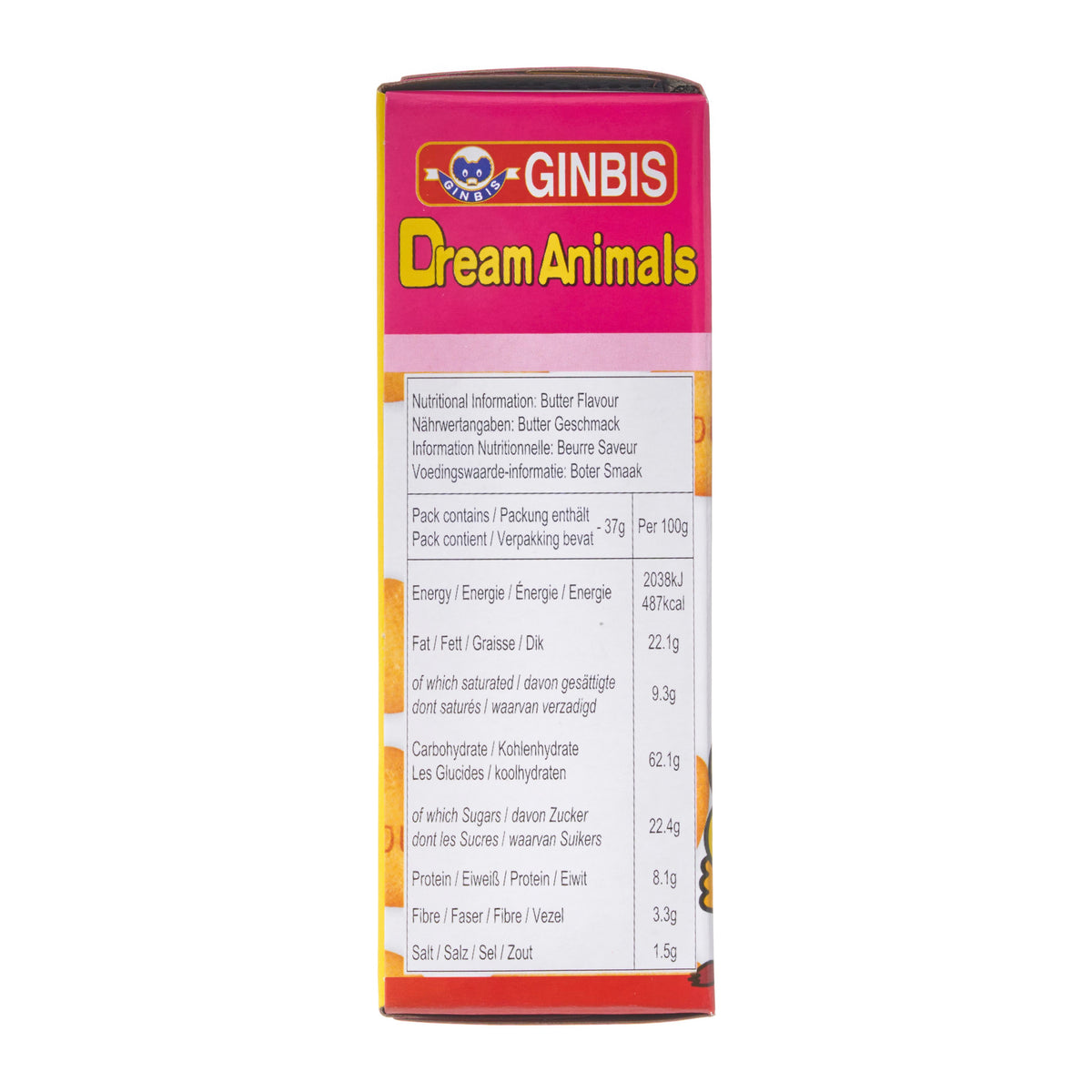 Ginbis Dream Animals Butter Flavoured Biscuits