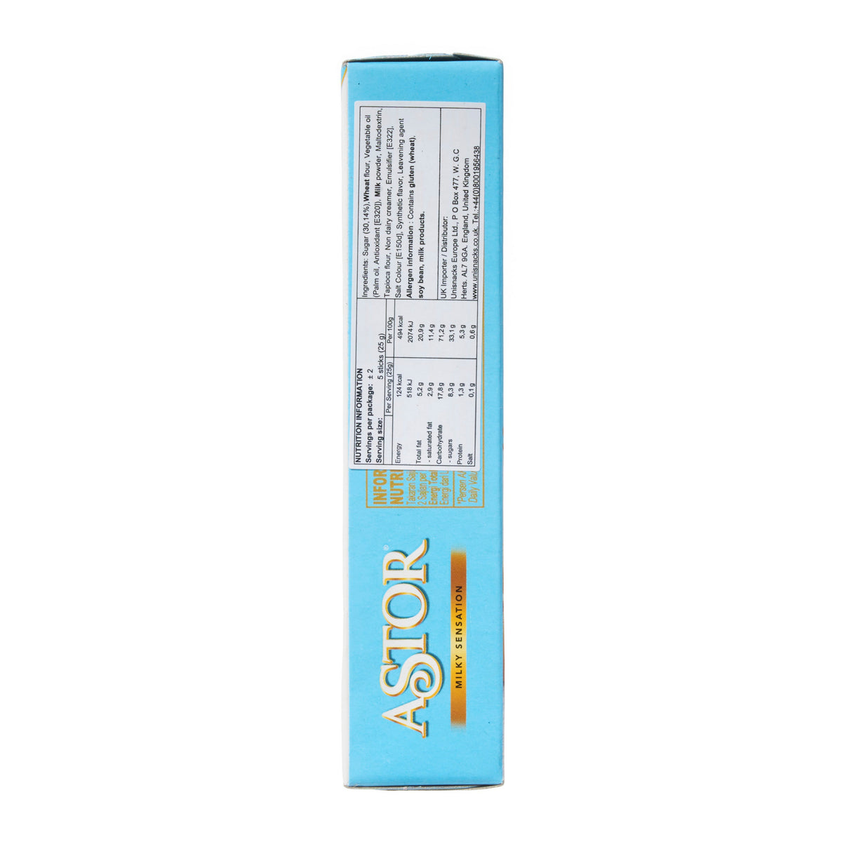 Mayora Astor Vanilla Shake Filled Wafer Rolls