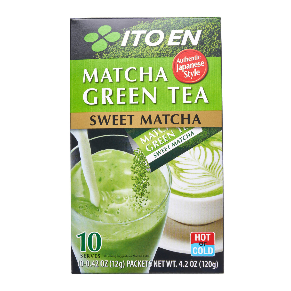 Ito en sweet matcha green tea powder stick sachets