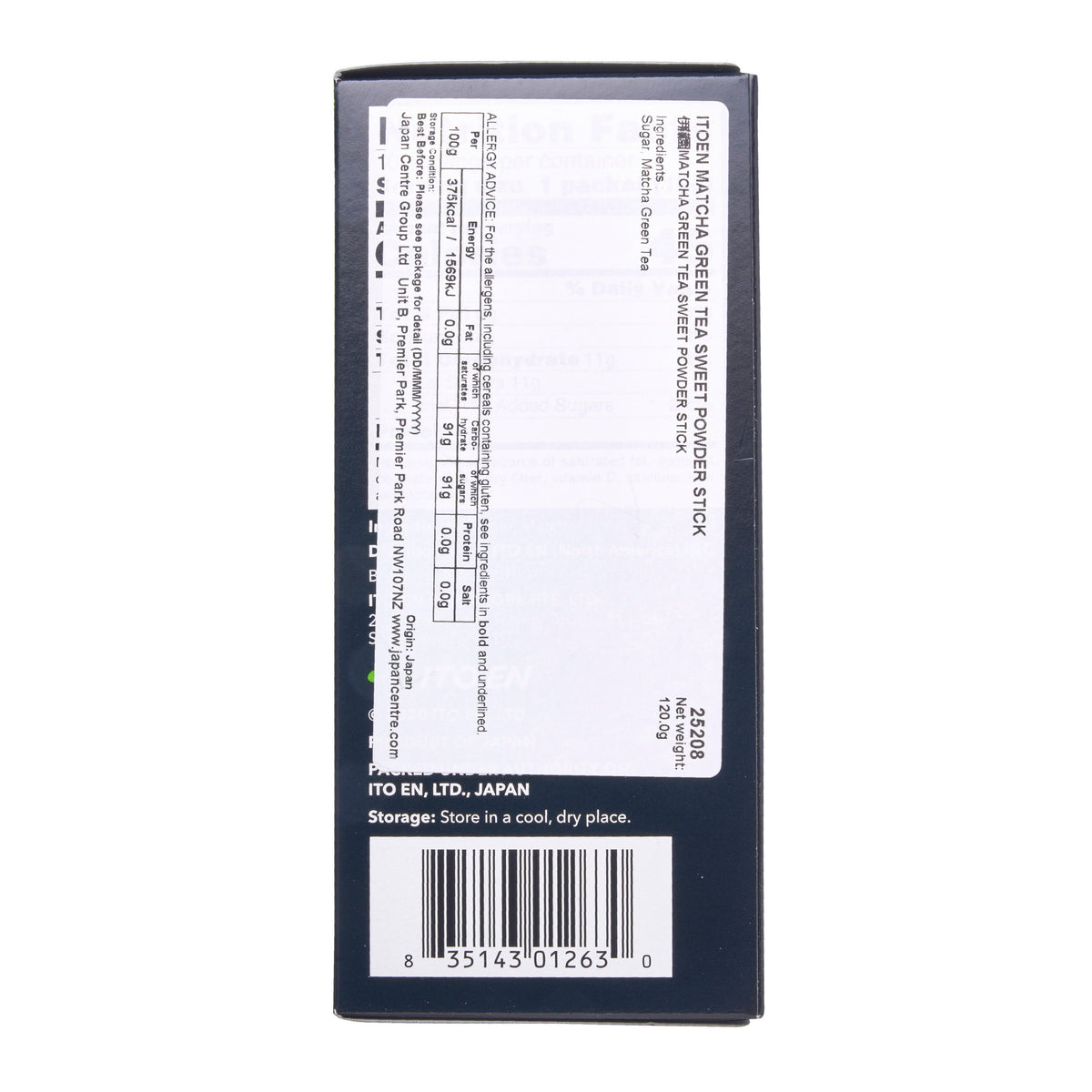 Ito En Sweet Matcha Green Tea Powder Stick Sachets