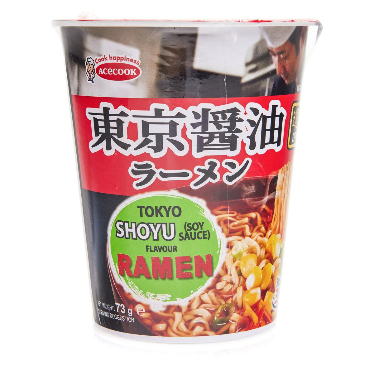 Ace cook ippin soy sauce ramen cup noodles
