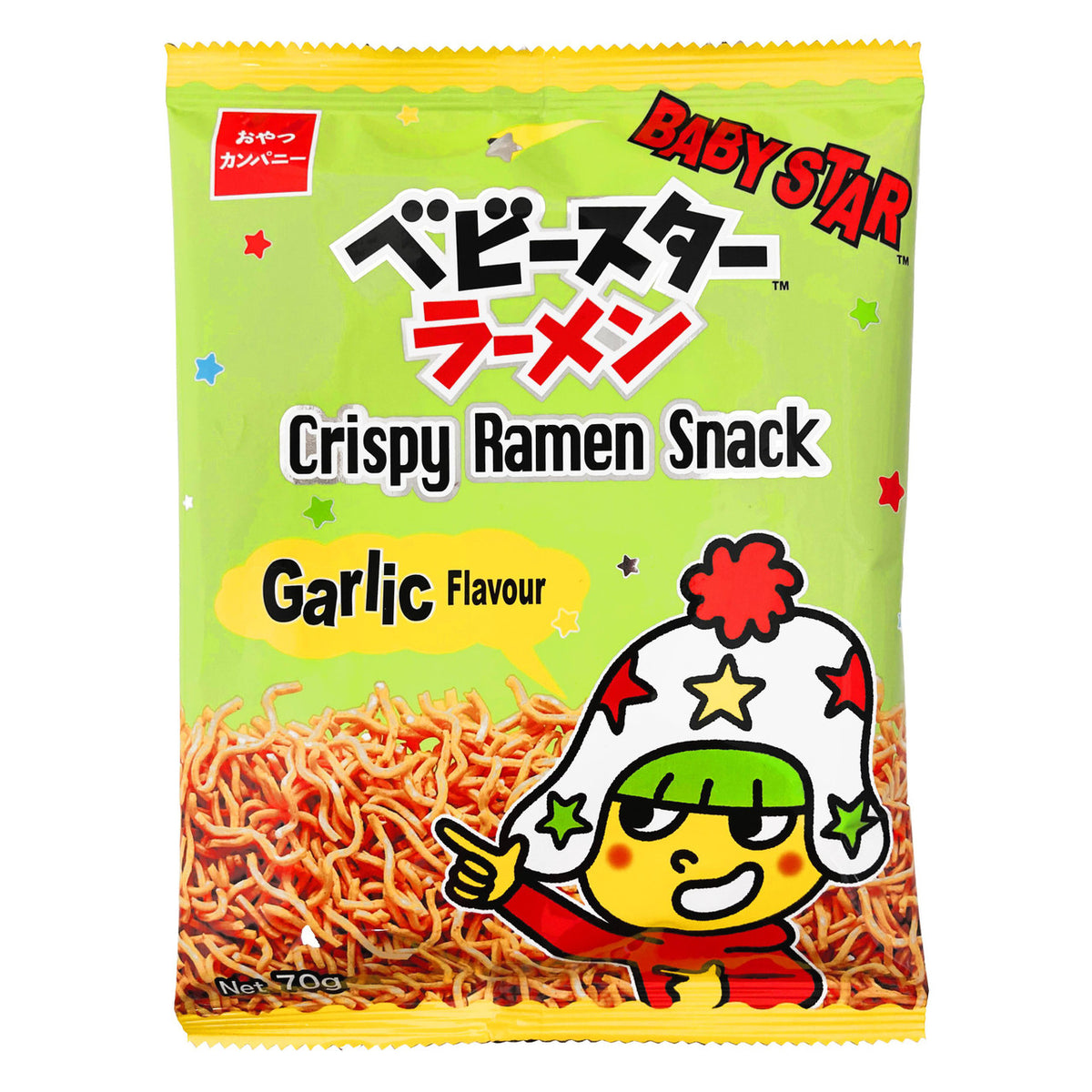 Oyatsu baby star garlic flavour crispy ramen noodle snacks taiwan