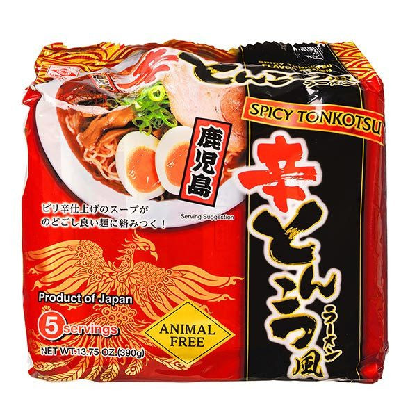 Higashi foods kagoshima style spicy tonkotsu pork stock flavour ramen