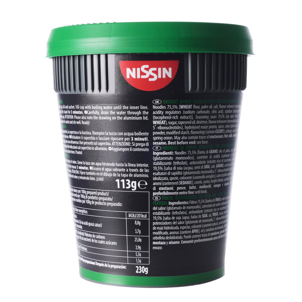 Nissin Big Soba Noodles with Teriyaki Yakisoba Sauce (Hungary)