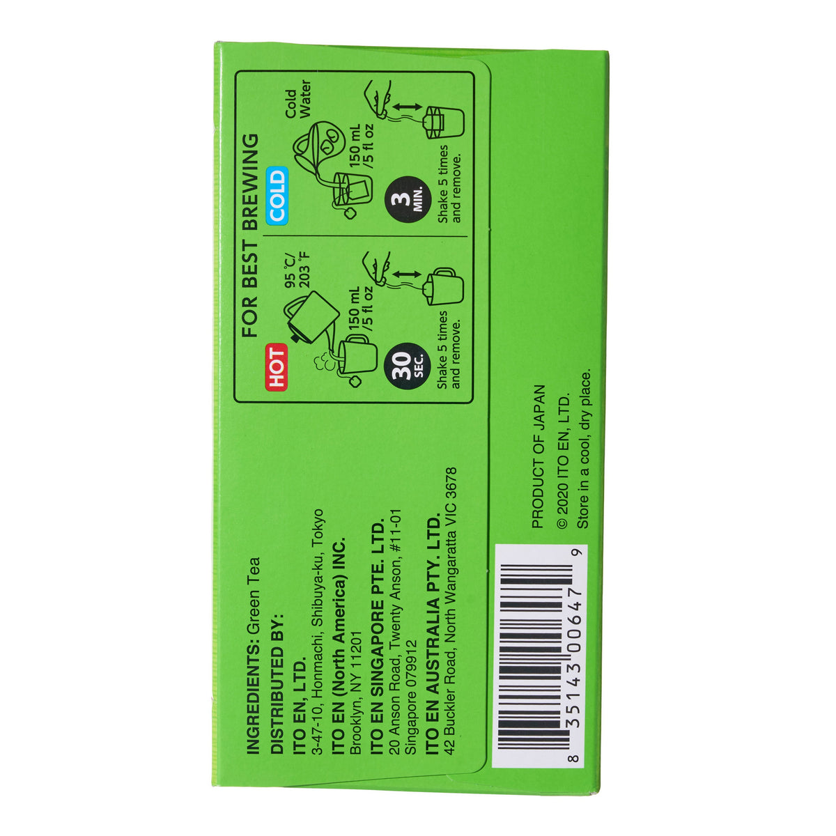 Ito En Ooi Ocha Green Tea Bags