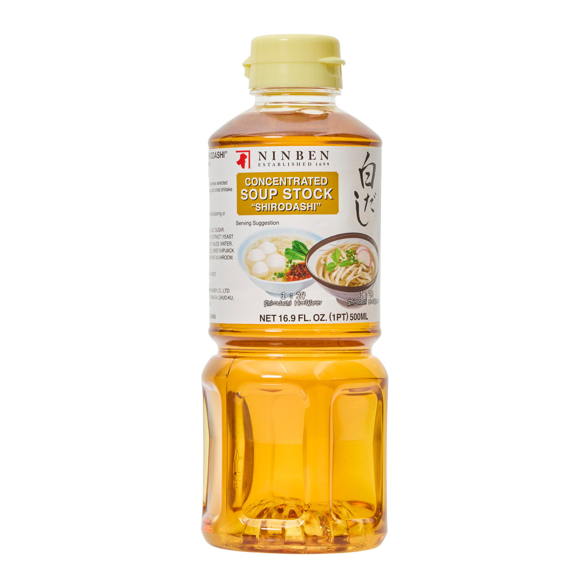Ninben clear dashi tsuyu stock
