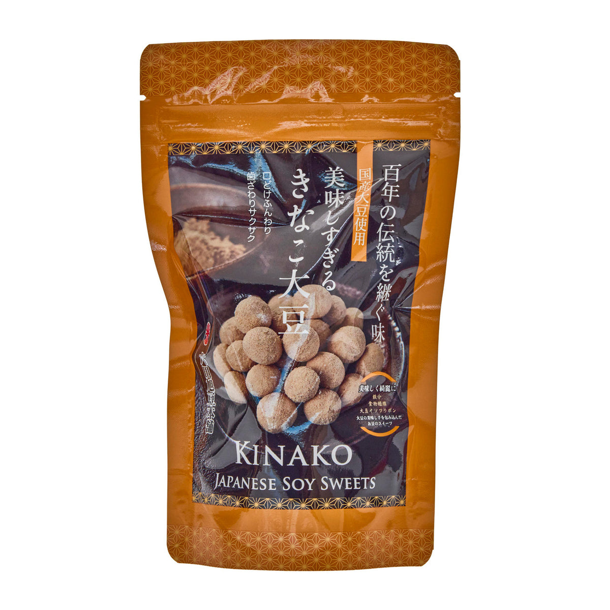 Rokuta asahi mame sweet soybean snack with kinako soybean flour