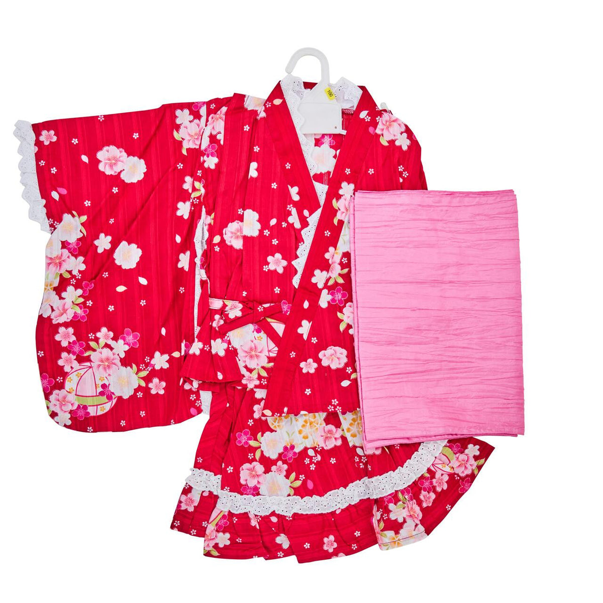 Girls yukata dress 2 piece set for 100cm tall