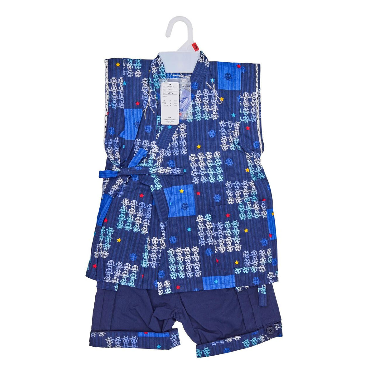 Boys jinbei dress ichimatsu for 110cm tall