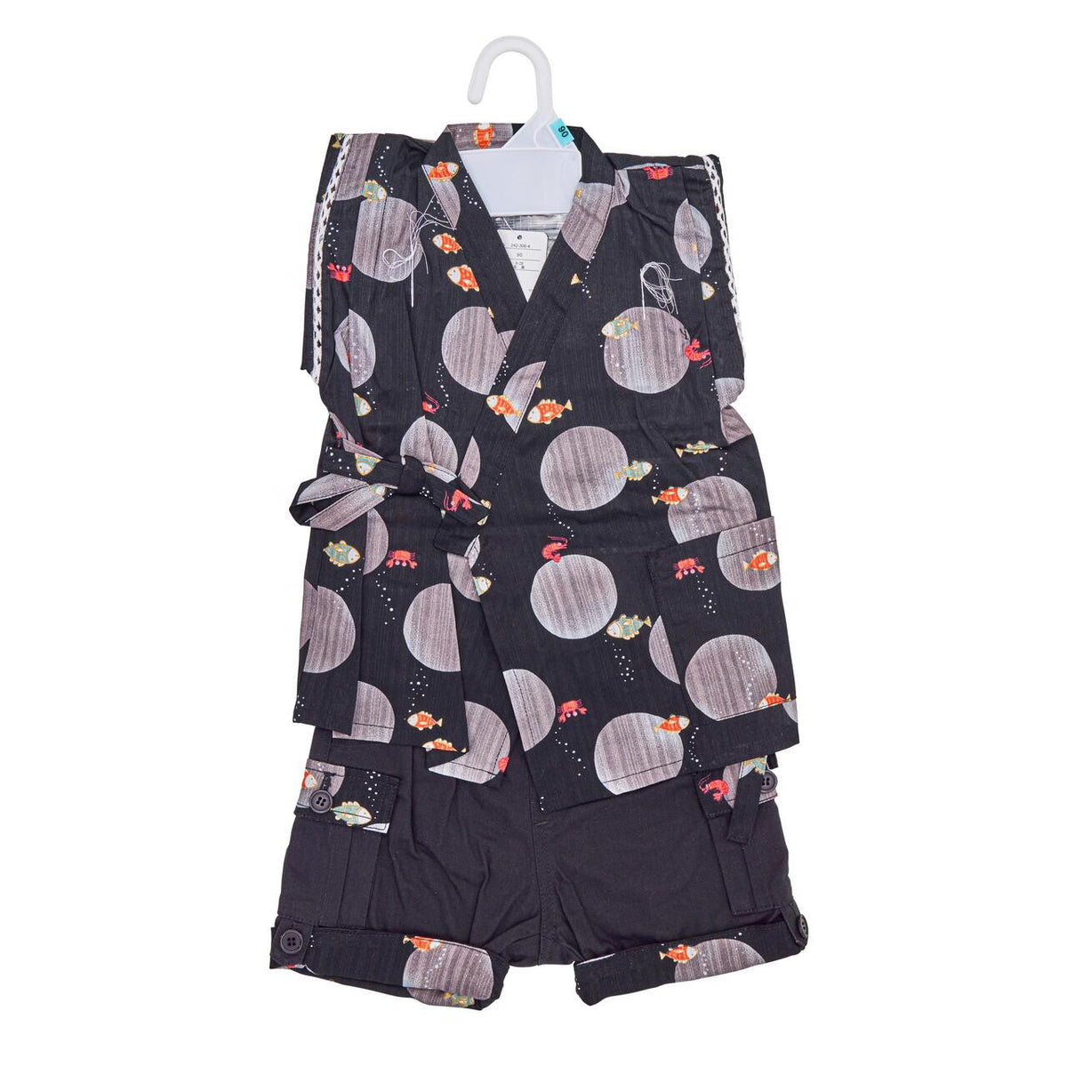 Boys jinbei dress fish for 90cm tall