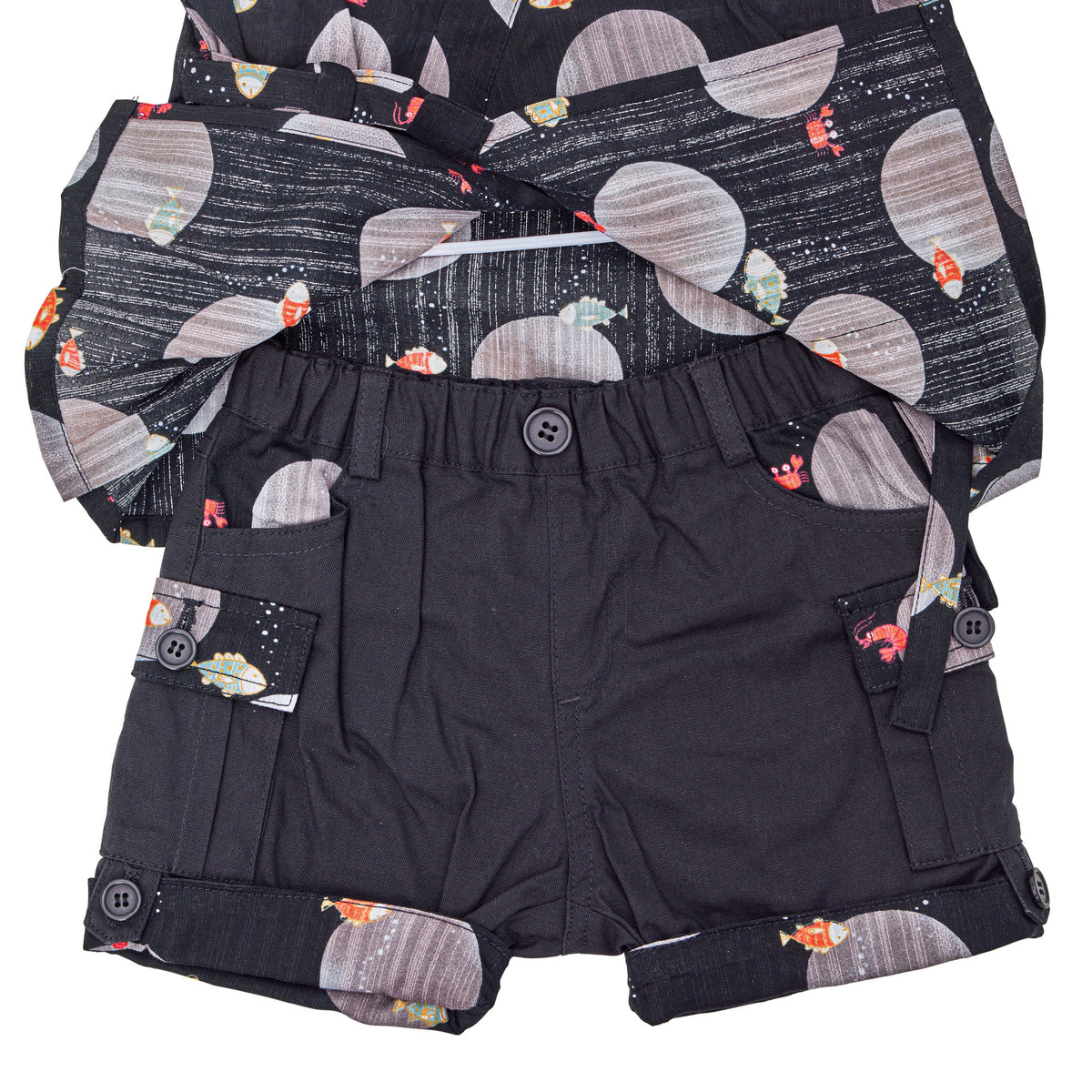 Boys' Jinbei dress Fish for 90cm tall