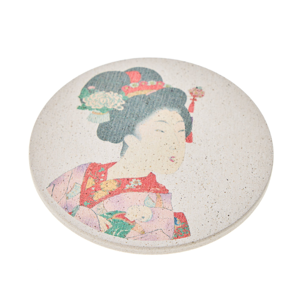 Edobio Ukiyoe Coaster, Red