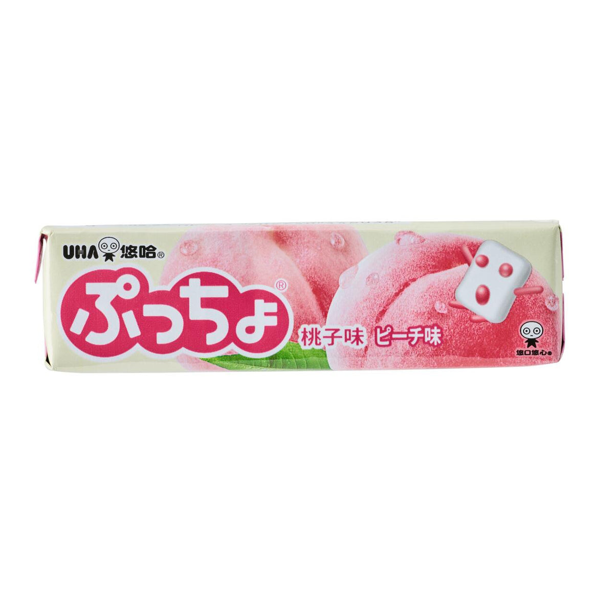 Mikakuto puccho white peach flavoured chewy candy
