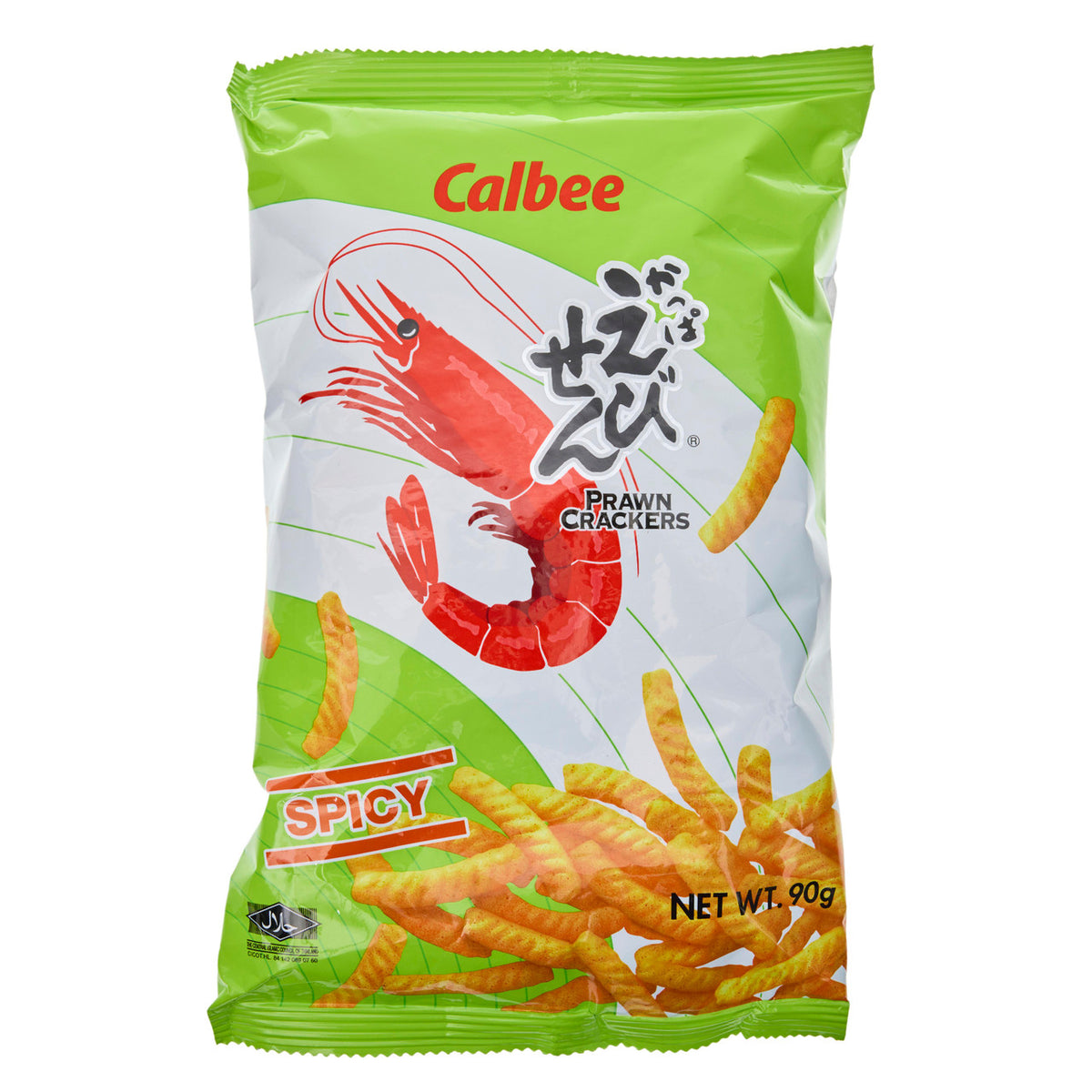 Calbee spicy prawn crackers