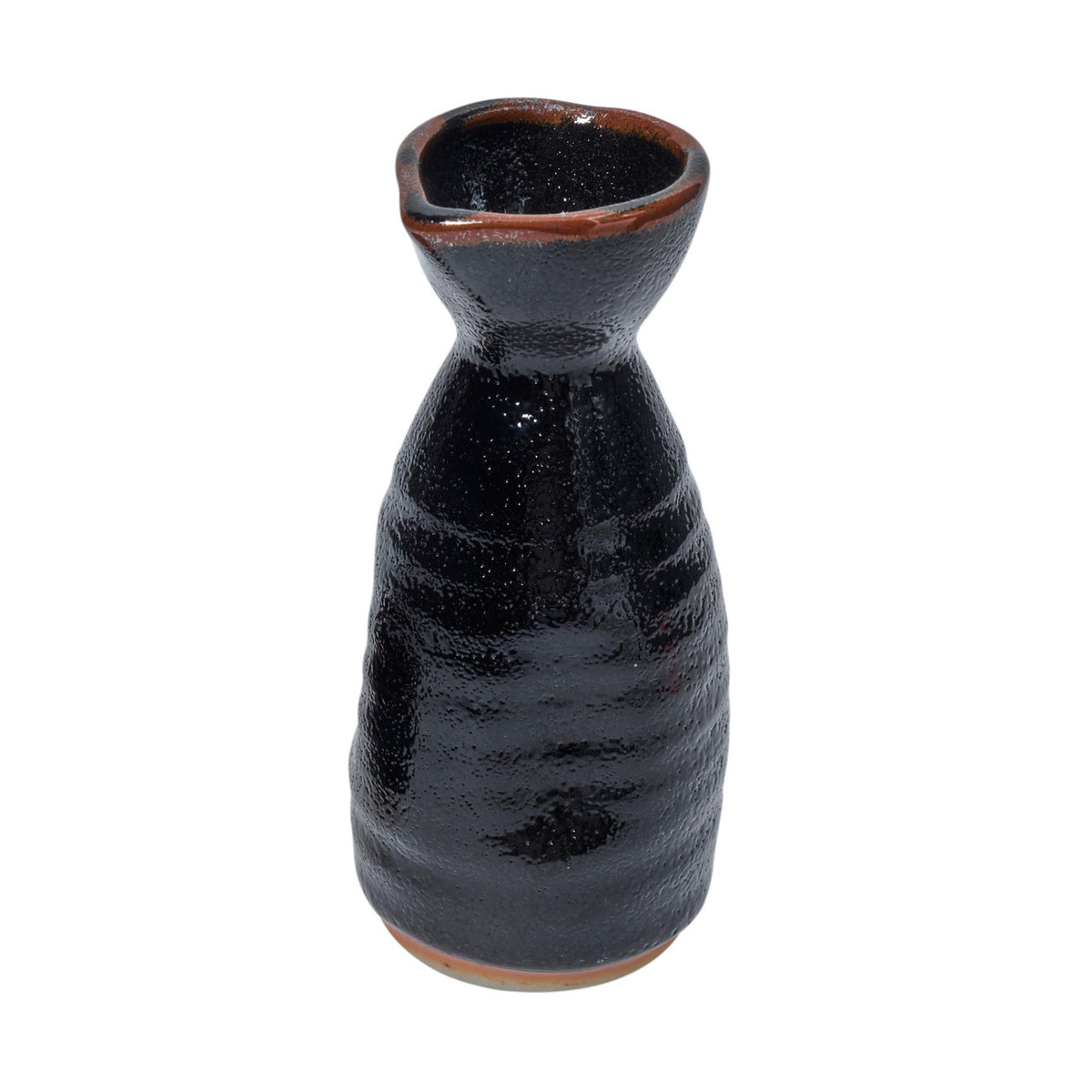Saito toen yuzu tenmoku black sake bottle