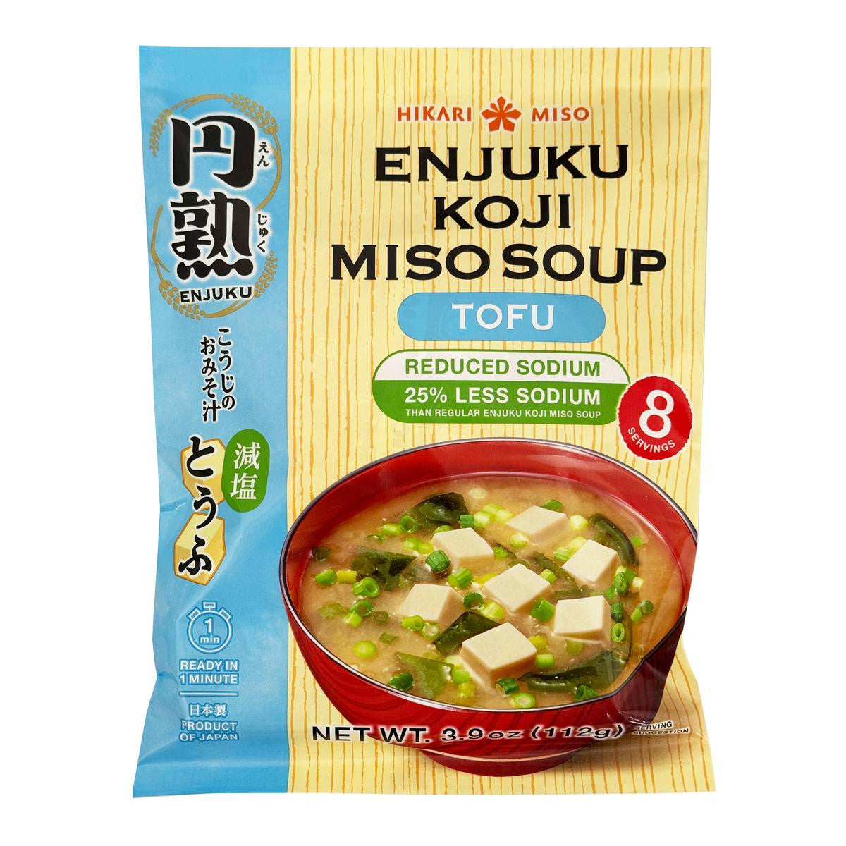 Hikari enjuku reduced salt instant miso soup tofu