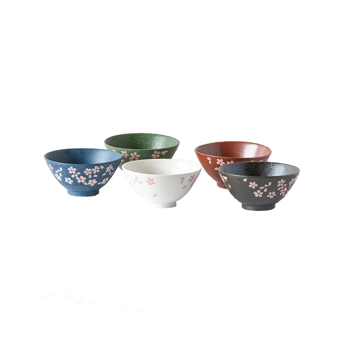 Yamata seiho heisei sakura ceramic rice bowl set