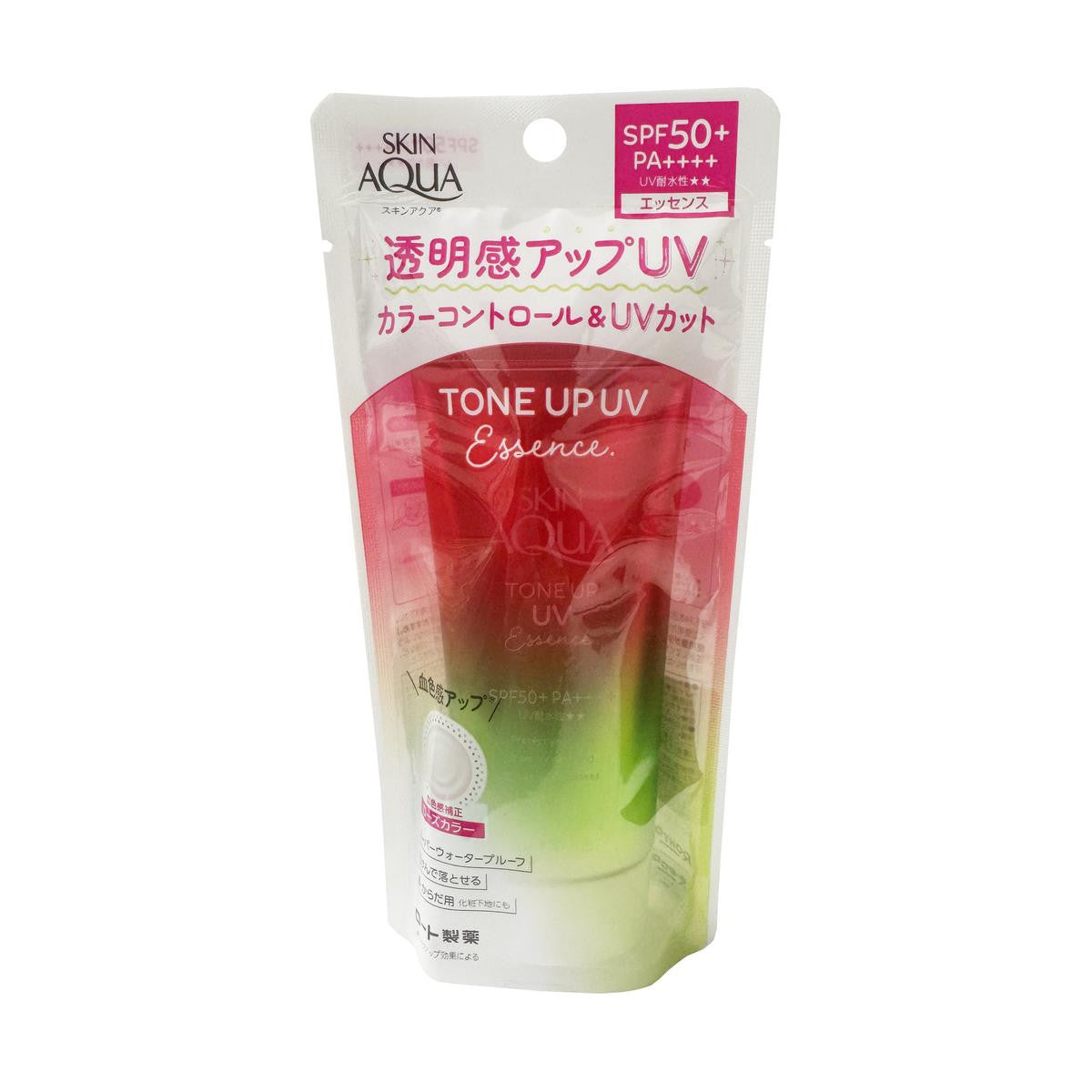 Rohto skin aqua tone up uv essence rose