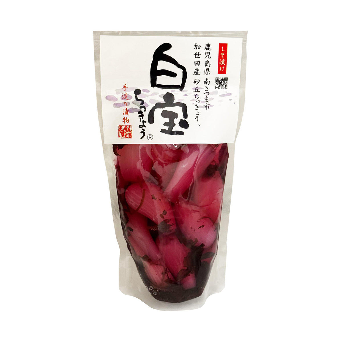 Esrendre hana rakkyo pickled japanese scallions with perilla