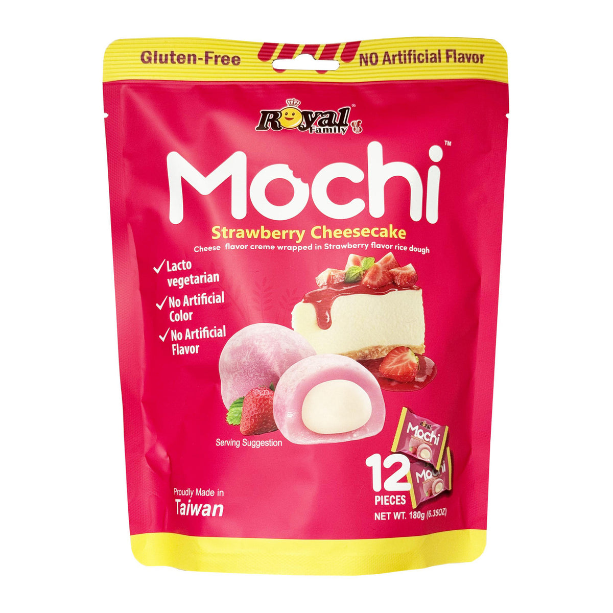 Royal family mochi strawberry cheesecake
