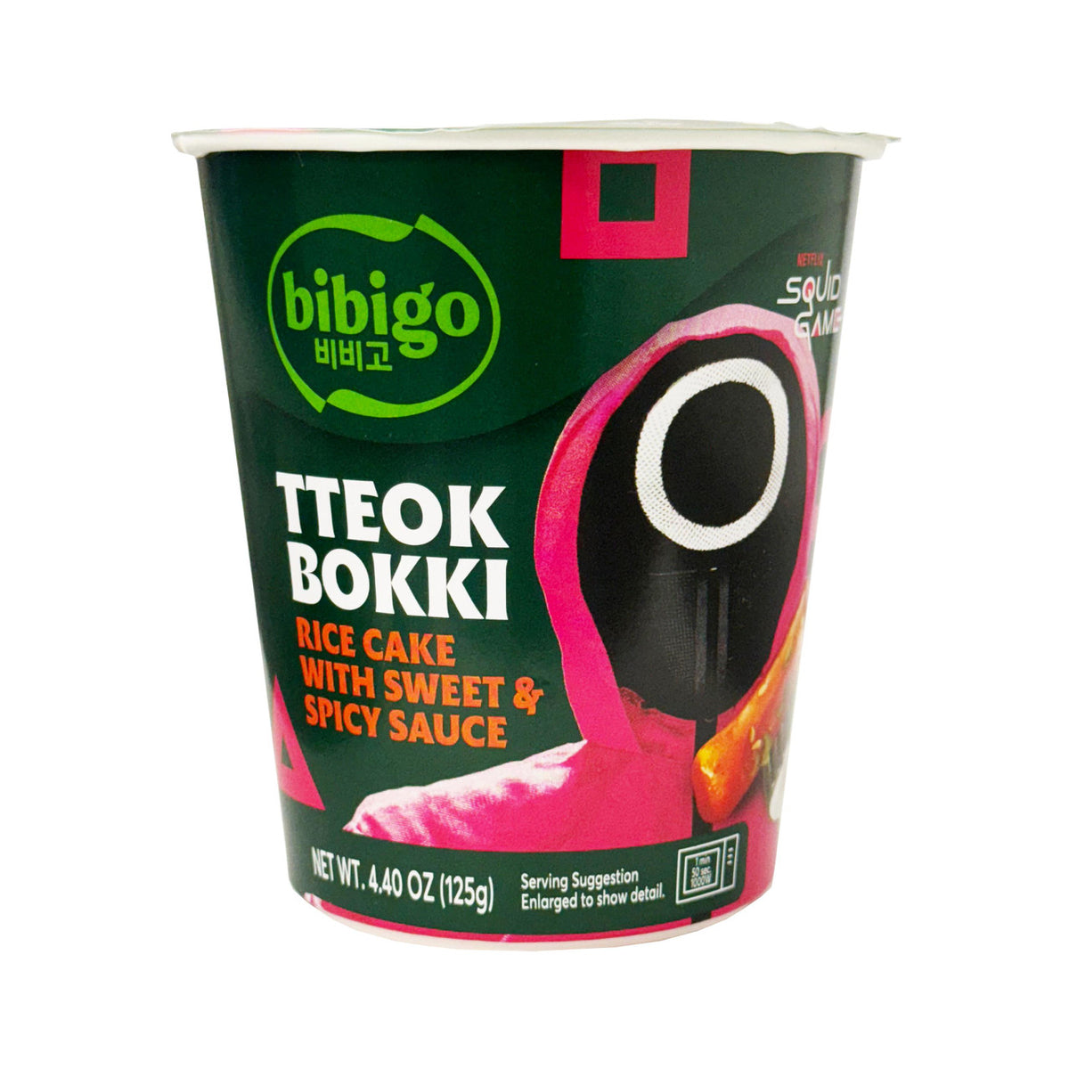 Bibigo sweet spicy cup tteok bokki rice cakes squid game