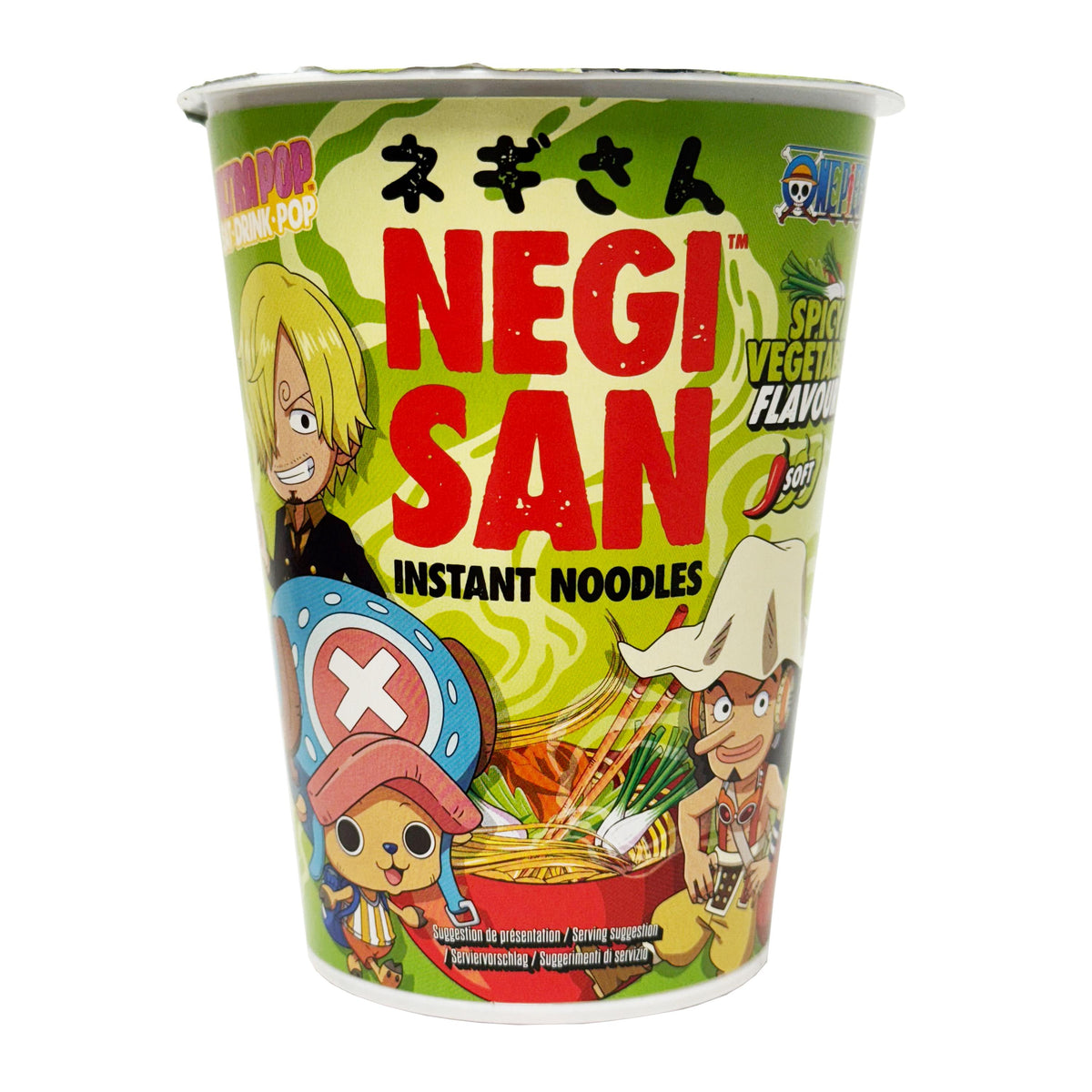 One Piece Negisan Spicy Vegetable Flavour Instant Cup Noodles