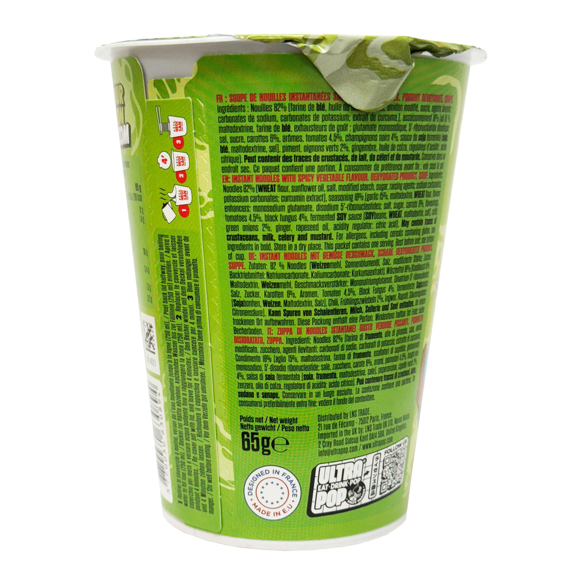 One Piece Negisan Spicy Vegetable Flavour Instant Cup Noodles - 2