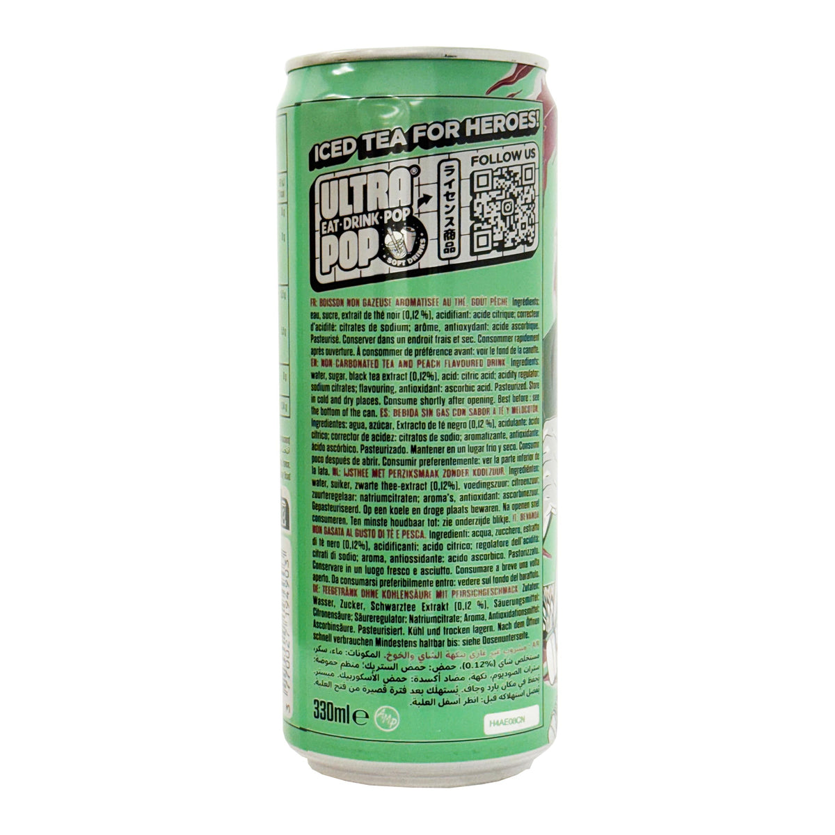 One Piece Ultra Ice Tea Can, Peach Flavour - Zoro